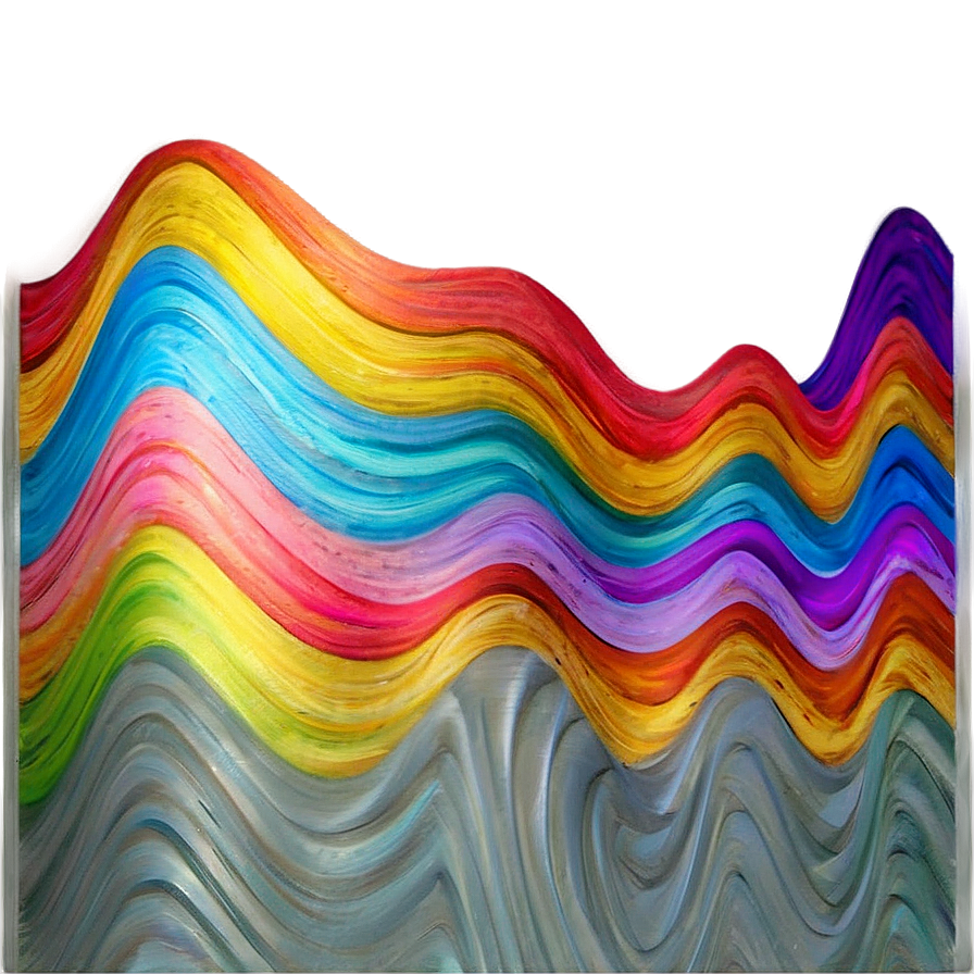 Soft Pastel Wavy Lines Png 06212024