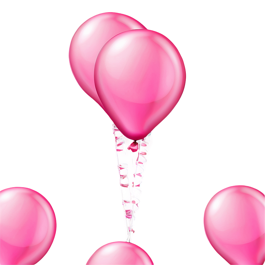 Soft Pink Balloons Arrangement Png 52