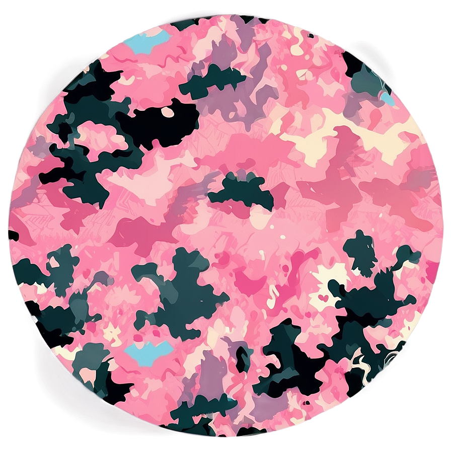 Soft Pink Camouflage Design Png 06252024