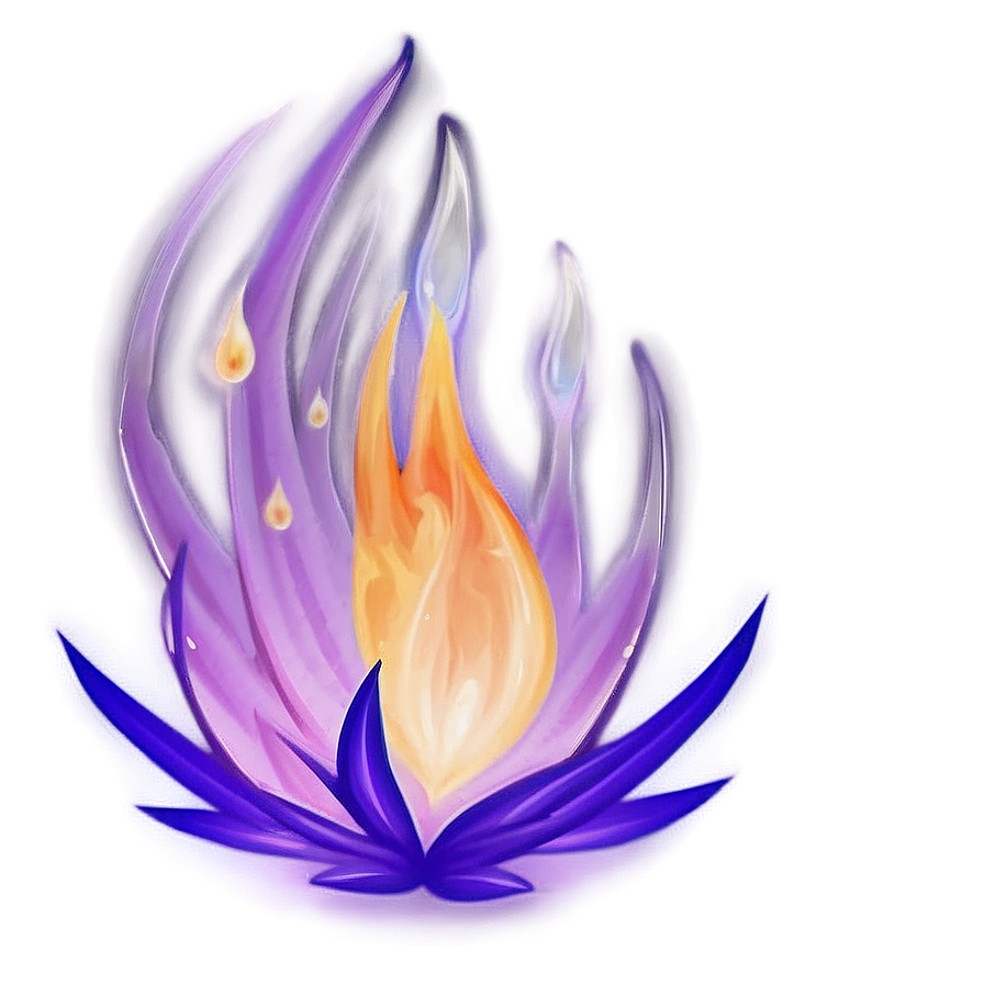 Soft Purple Fire Png 64