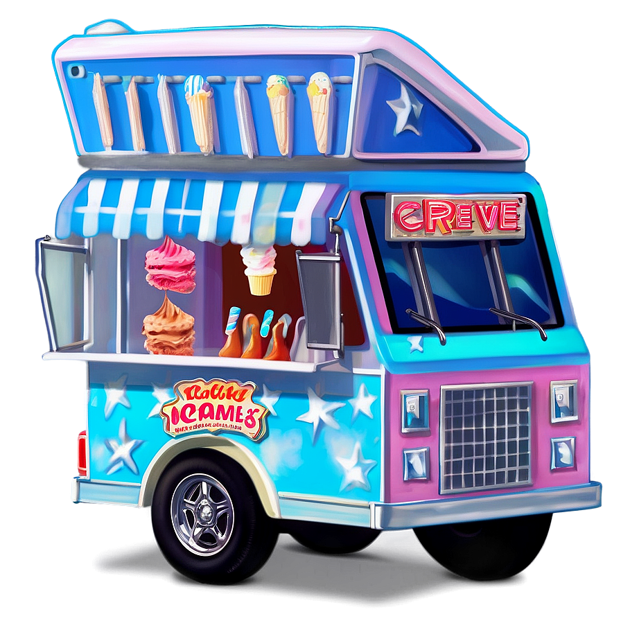 Soft Serve Ice Cream Truck Png Lak