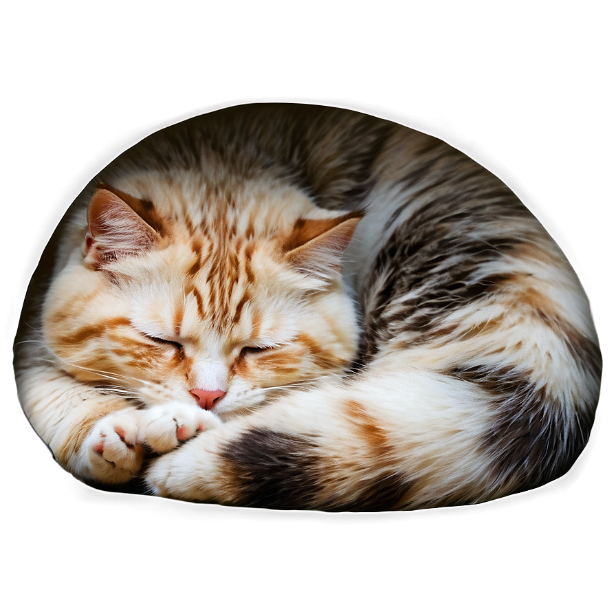 Soft Sleeping Cat Png 06252024