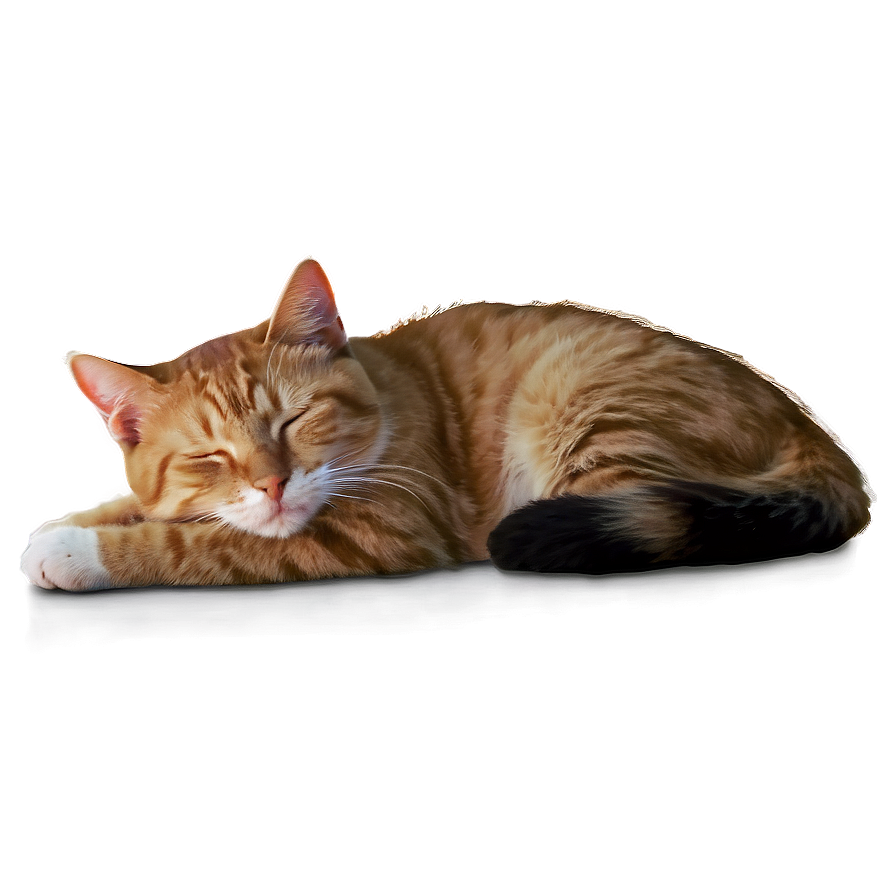 Soft Sleeping Cat Png Dah