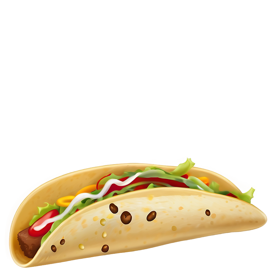 Soft Taco Clipart Png 06262024