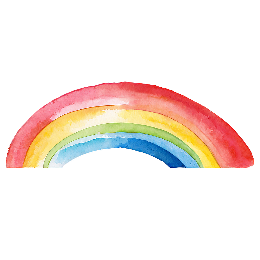 Soft Watercolor Rainbow Png 06272024