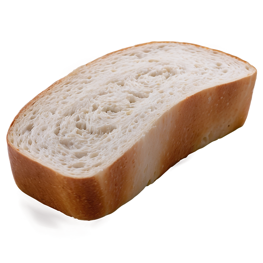 Soft White Bread Slice Png 06132024