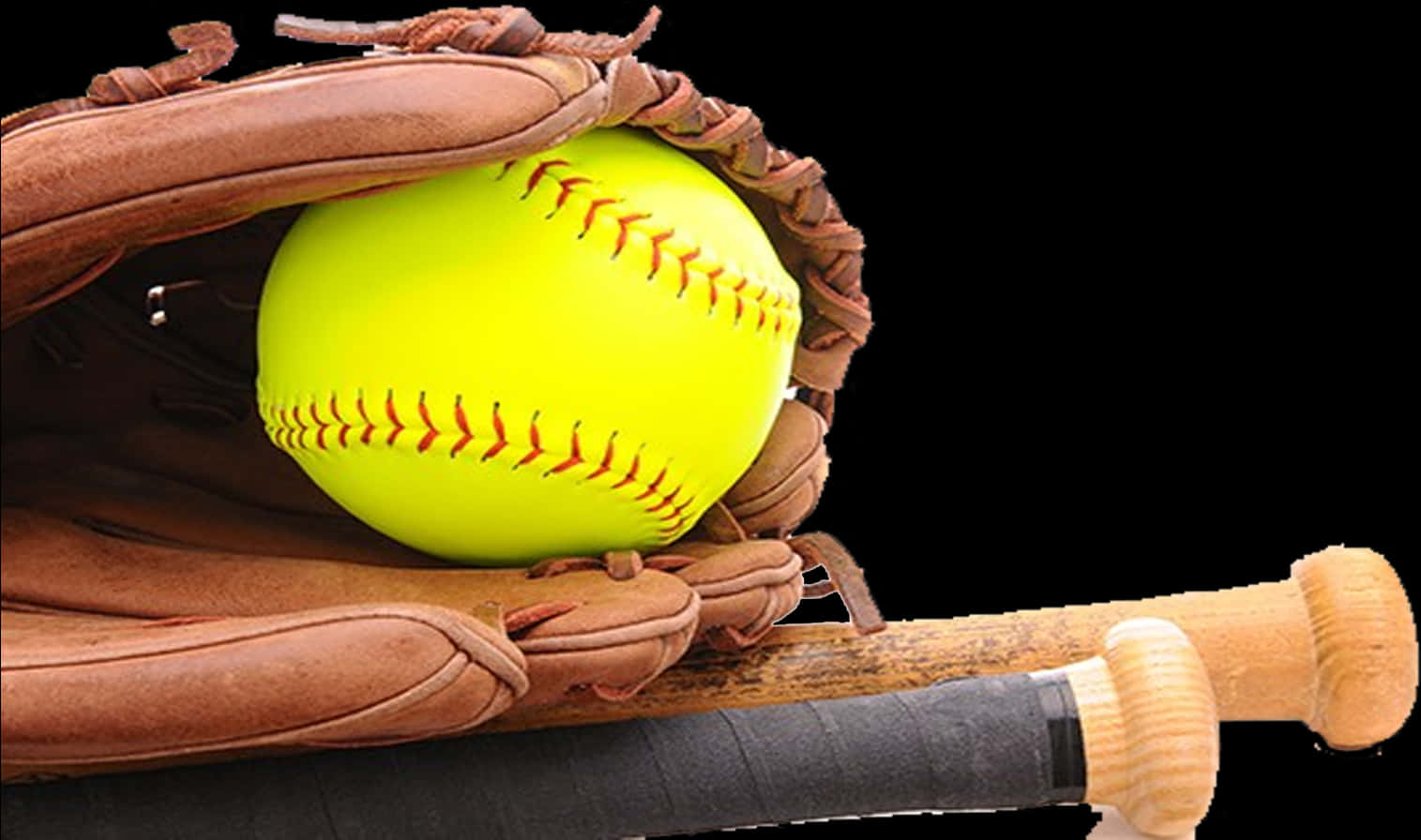 Softball Equipment Essentials PNG with transparent background