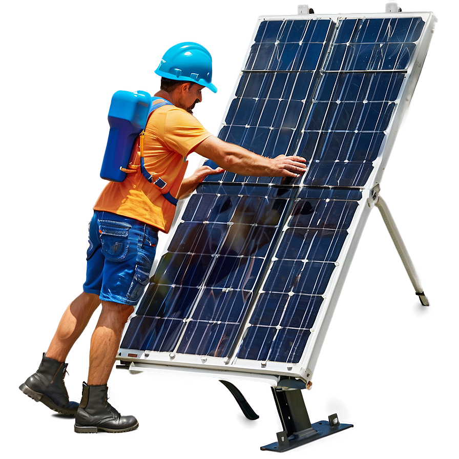 Solar Panel Installation PNG fyx81 PNG with transparent background