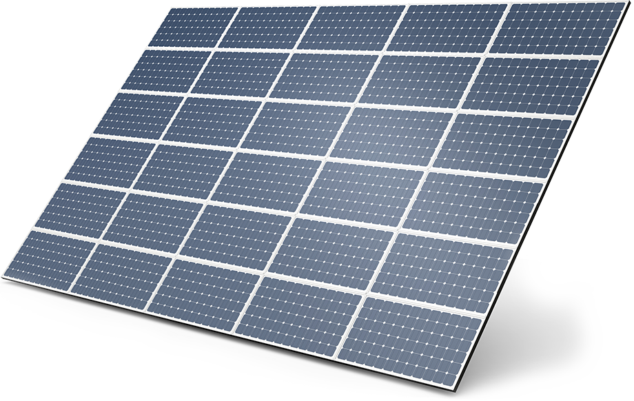 Solar Panel Isolatedon White