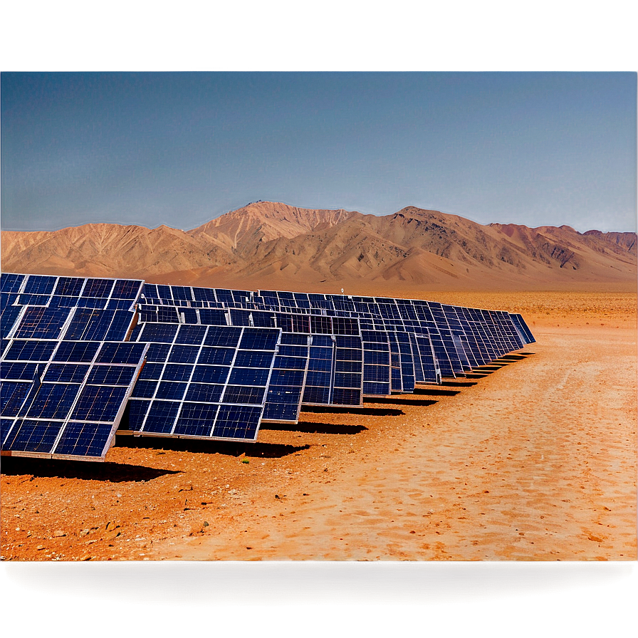 Solar Panels In Desert Png Wcw31