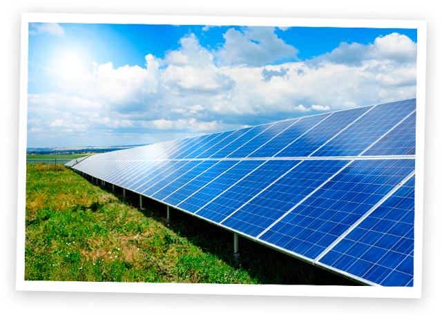 Solar Panels Under Sunlight PNG with transparent background