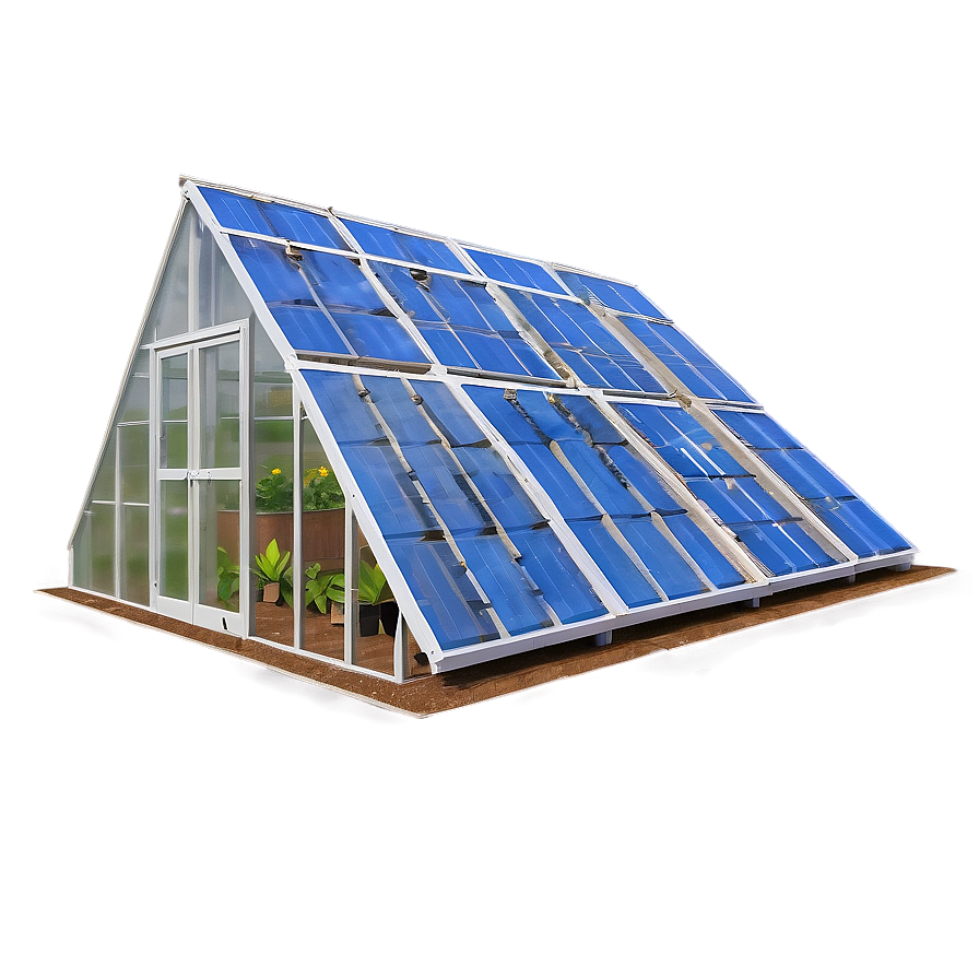 "Solar Powered Greenhouse PNG" 06132024 PNG image with a transparent background, free high-resolution download