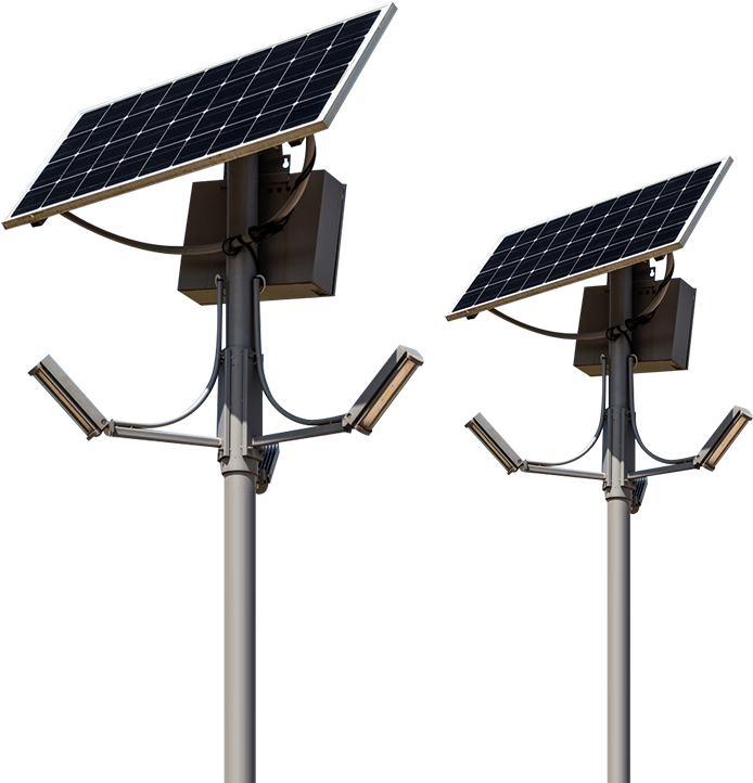 Iluminacion Con Paneles Solares, HD Png Download PNG with transparent background