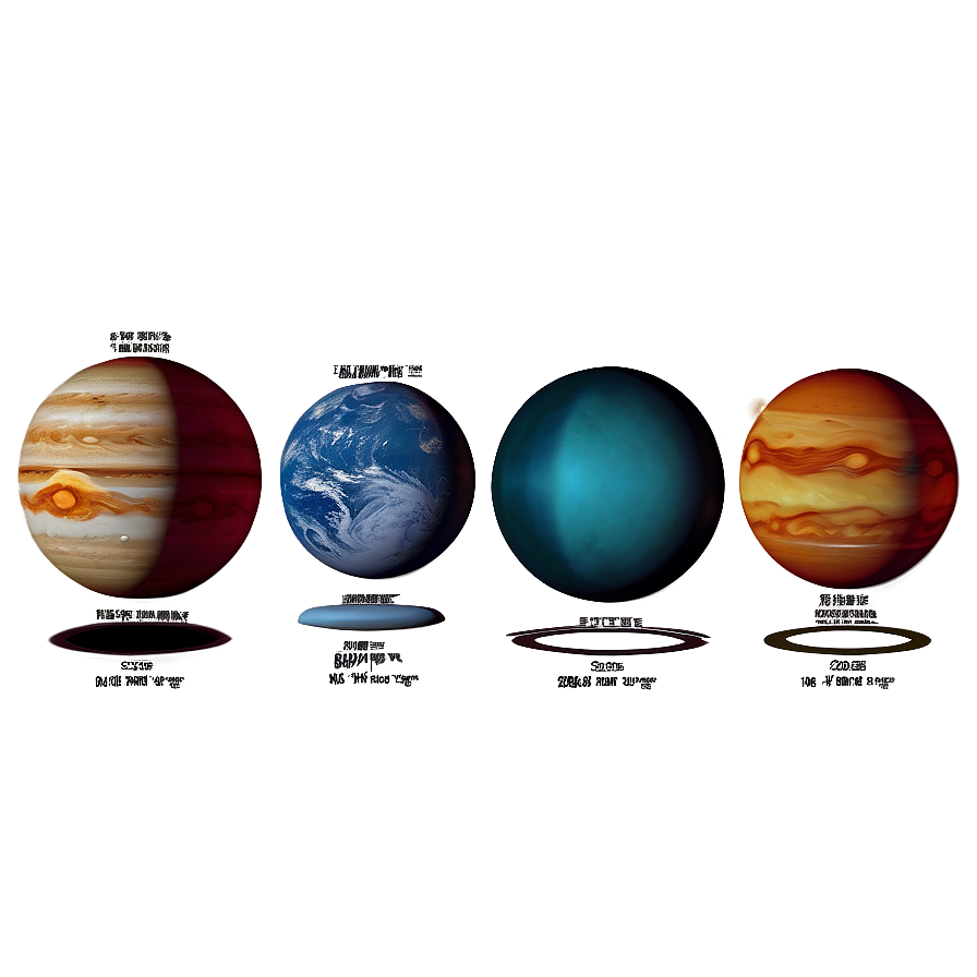 Solar System Planets Graphic Png 06242024