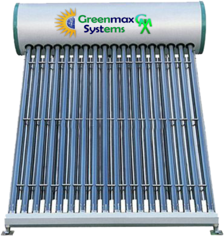 Solar Water Heater - Solar Water Heater Front View, HD Png Download PNG with transparent background