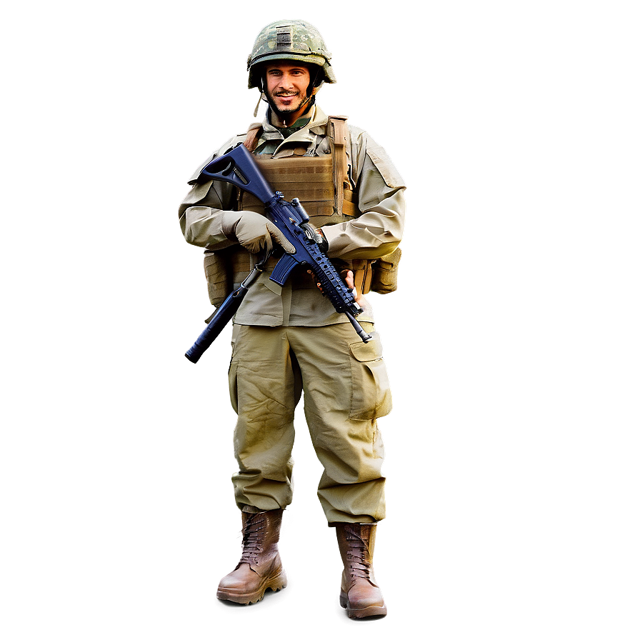 Soldier In Rain Gear Png Myr