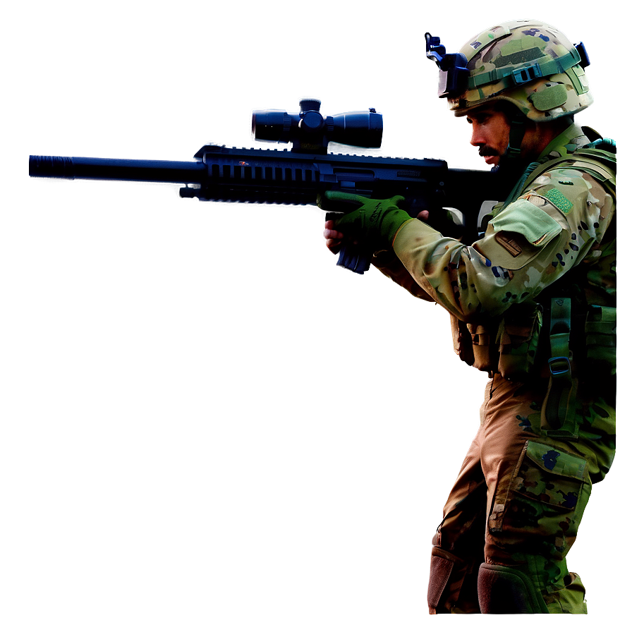 Soldier Silhouette PNG 64 PNG with transparent background