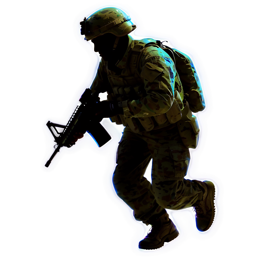Soldier Silhouette PNG hab66 PNG with transparent background