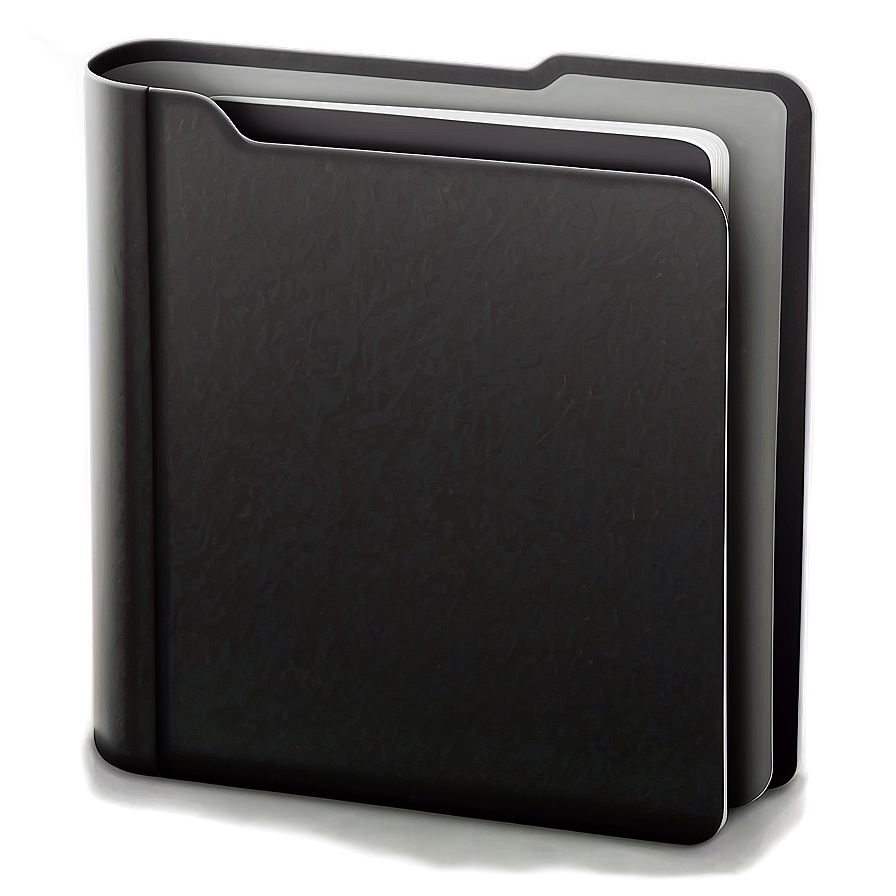 Solid Black Folder Icon Png 06212024