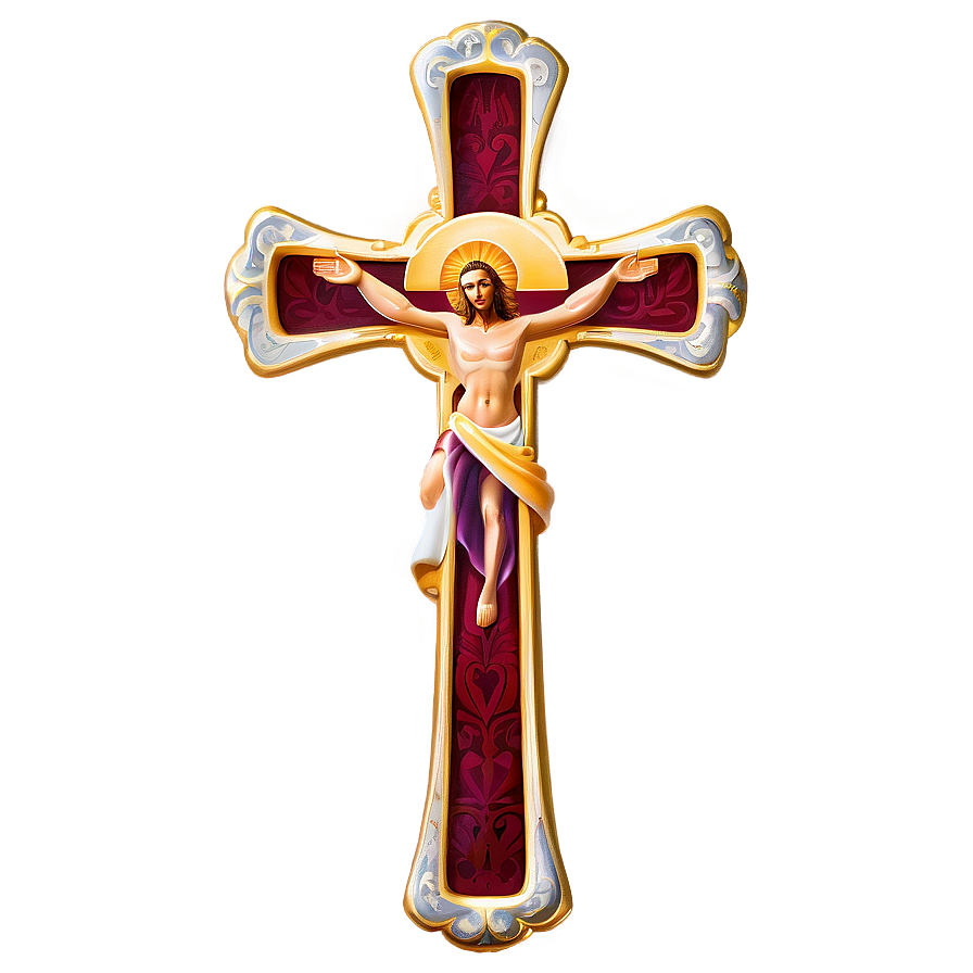 Solid Catholic Cross Presentation Png Egq