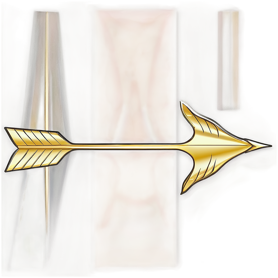 Solid Gold Arrow Outline Png 26