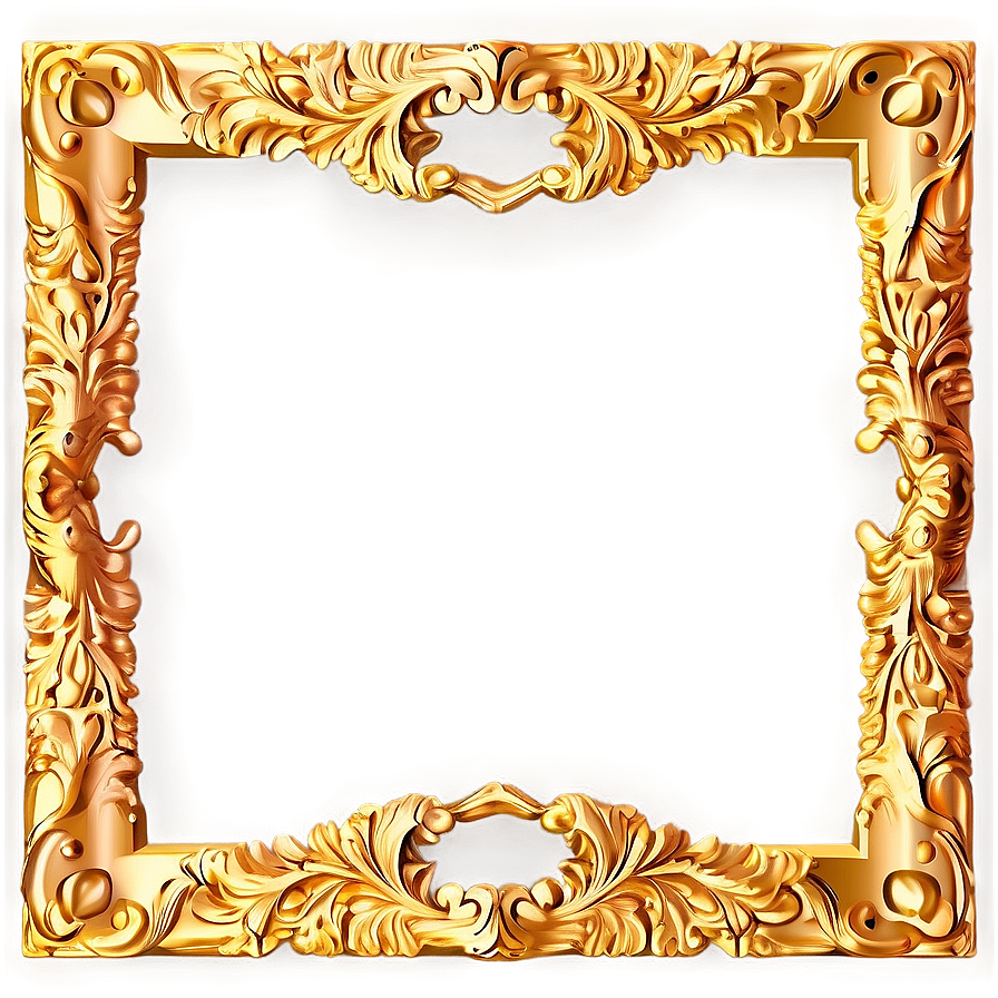 Solid Gold Frame Png Tft