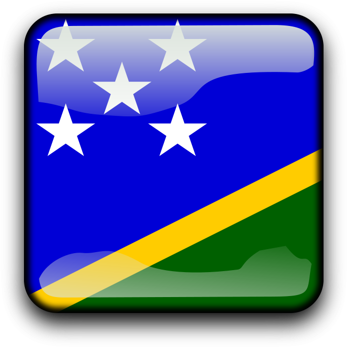 Solomon Islands Flag Icon PNG with transparent background