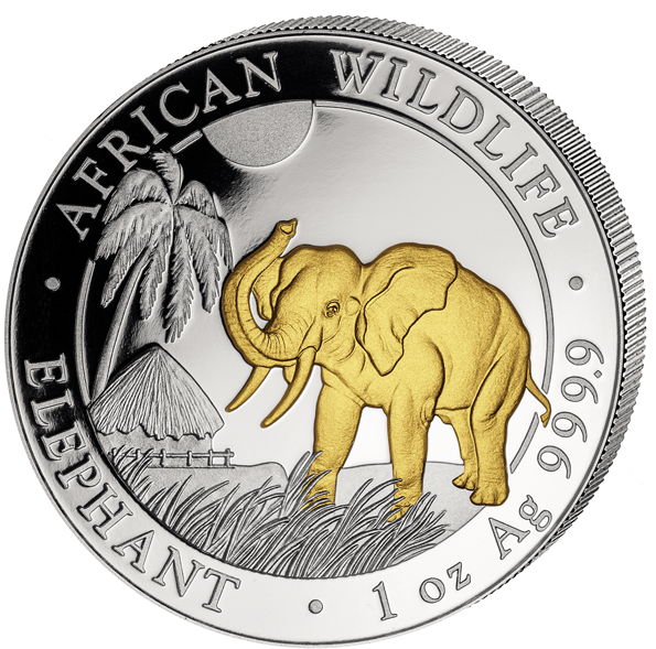 Somali Elephant Silver Coin2023