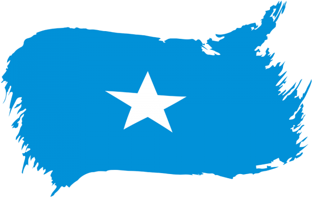 Somalia Flag Map