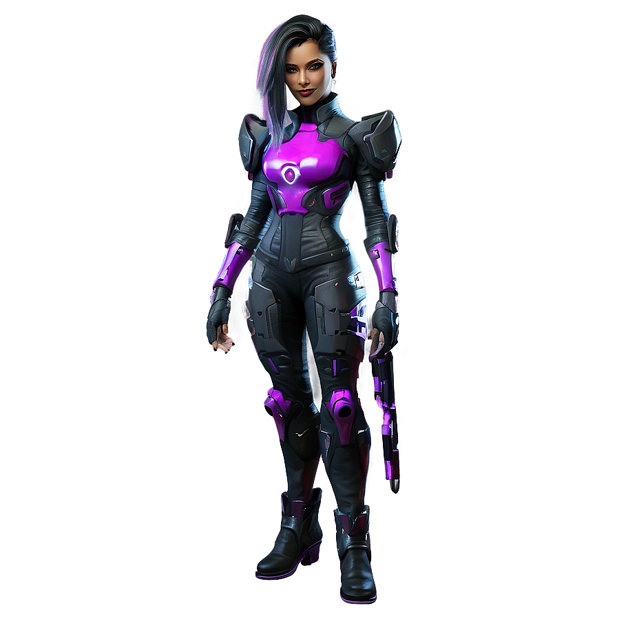 Sombra Cyberpunk Outfit Png Afv