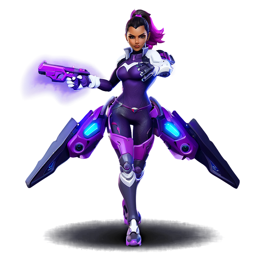 Sombra Overwatch Character Png 06242024