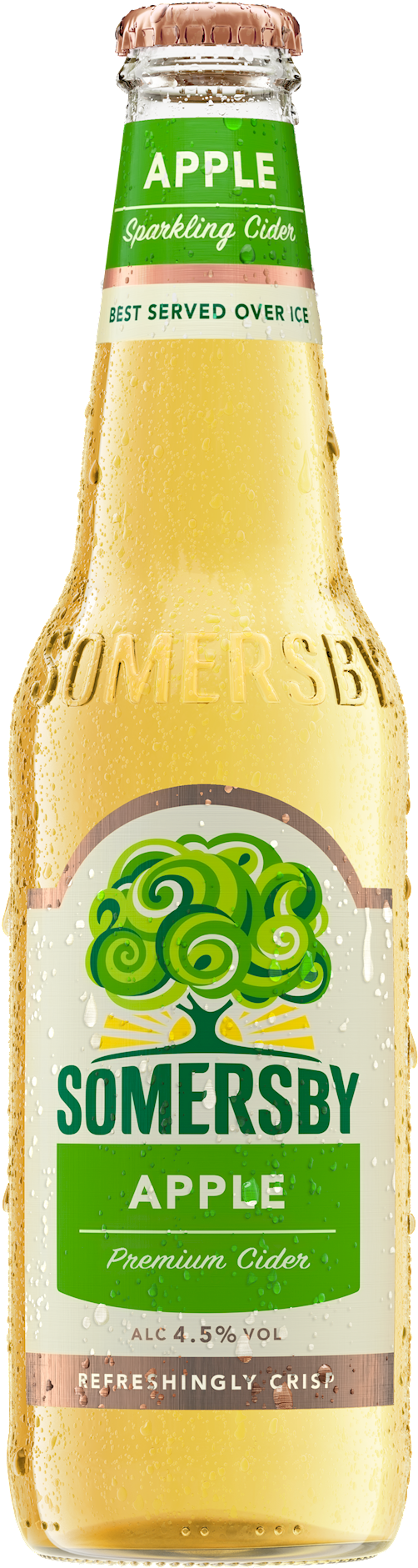 Somersby Apple Cider Bottle PNG with transparent background