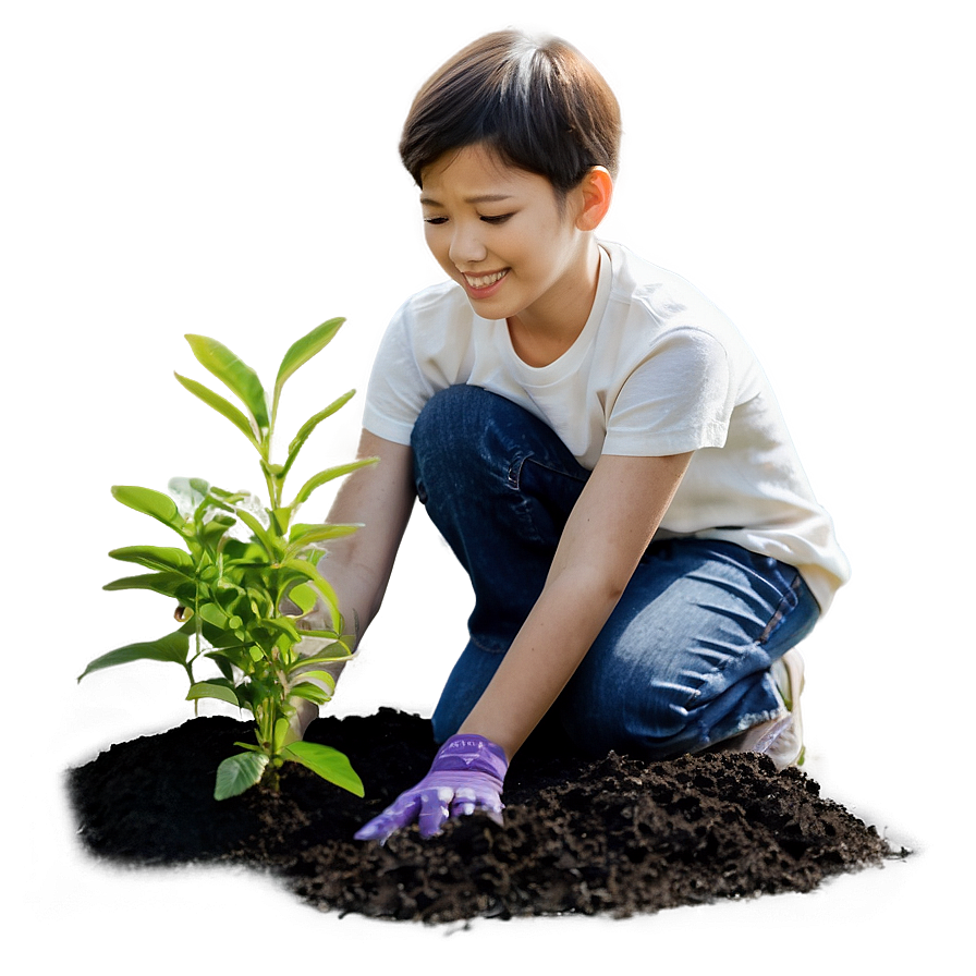 Son Planting Tree Png 06242024