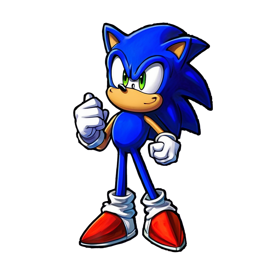 Sonic Battle Stance PNG 18 PNG with transparent background