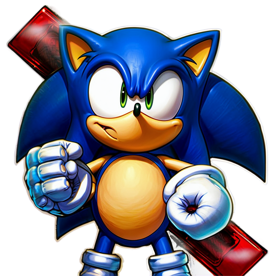 Sonic Battle Stance PNG 93 PNG with transparent background