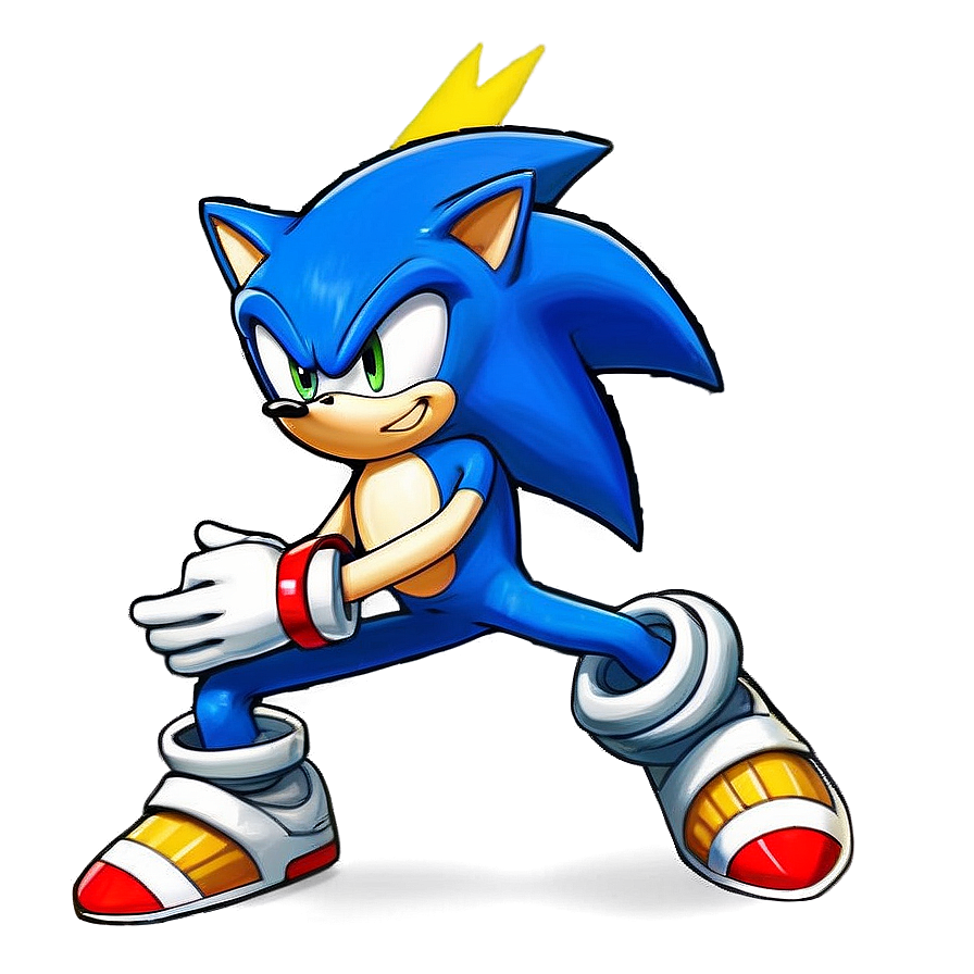 Sonic Battle Stance PNG oxm PNG with transparent background