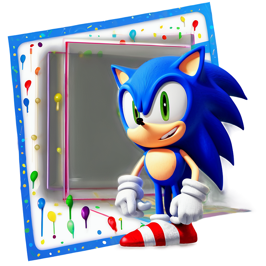 Sonic Birthday Invitation Png Tqj