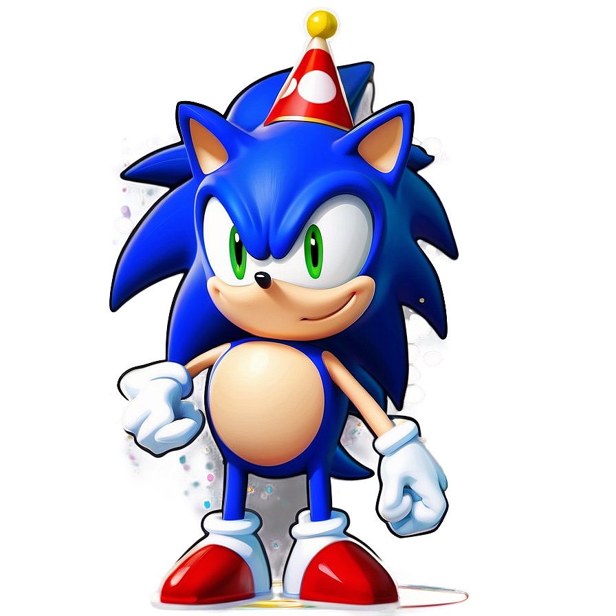 Sonic Birthday Scene Setter Png 06132024