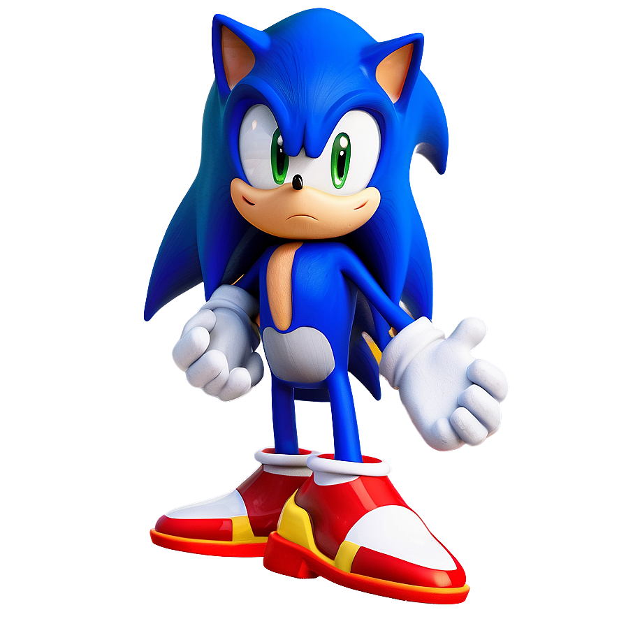 Sonic Chibi Style PNG 04292024 PNG with transparent background