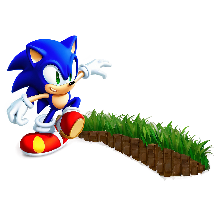 Sonic in Green Hill Zone PNG 20 PNG with transparent background