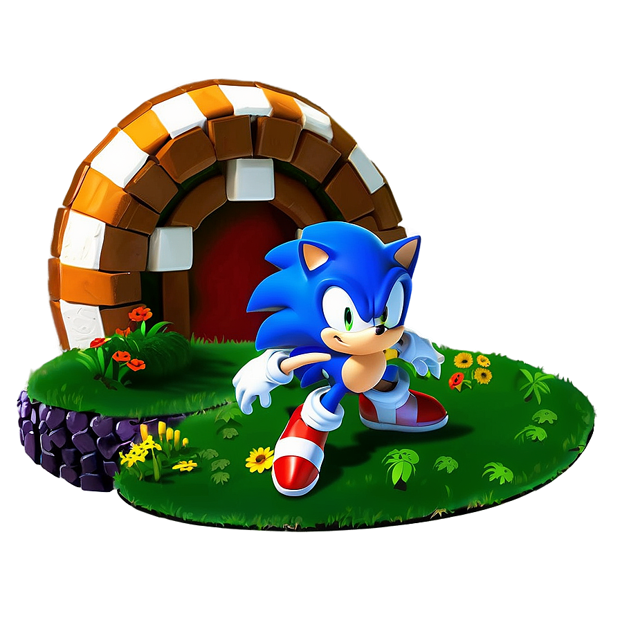 Sonic's Green Hill Zone Png Pvx