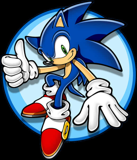 Sonic Thumbs Up Graphic