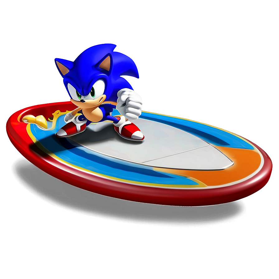 Sonic Water Surfing PNG bly54 PNG with transparent background