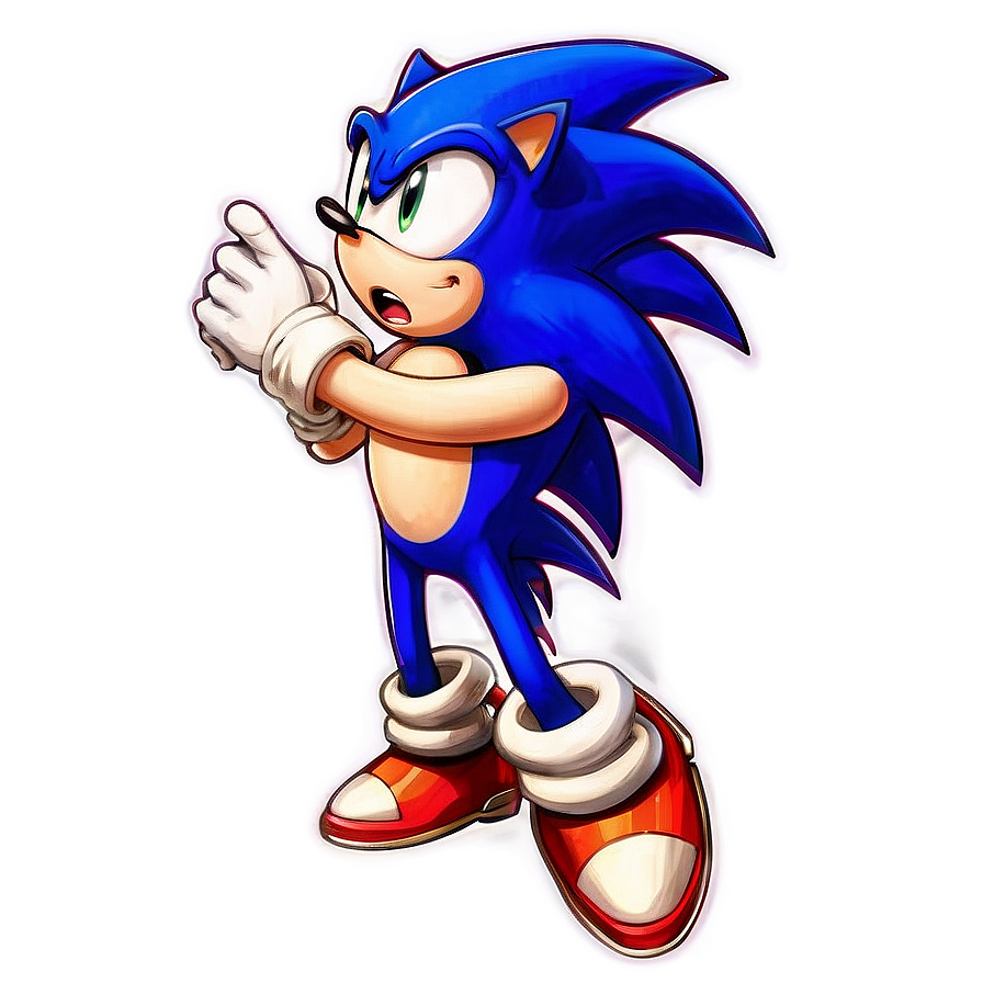 Sonic Winking Expression PNG rok49 PNG with transparent background