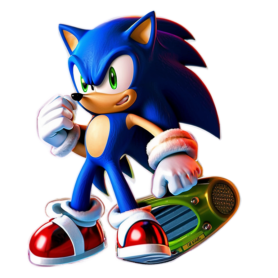 Sonic Winter Outfit PNG 04292024 PNG with transparent background