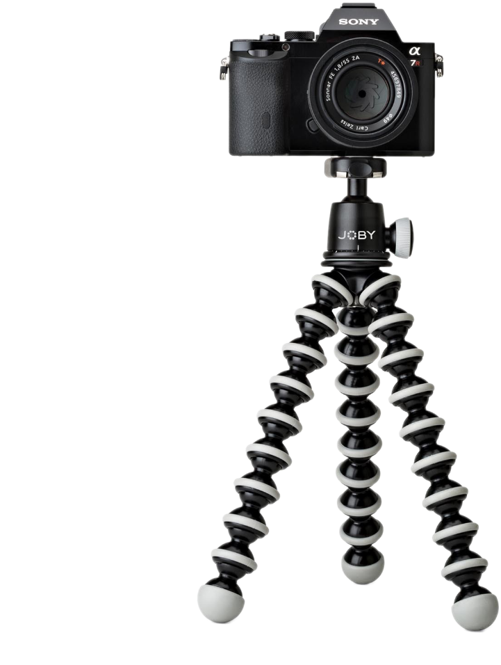Transparent Camera Tripod Clipart - Vlog Camera With Flip Screen And Tripod, HD Png Download PNG with transparent background