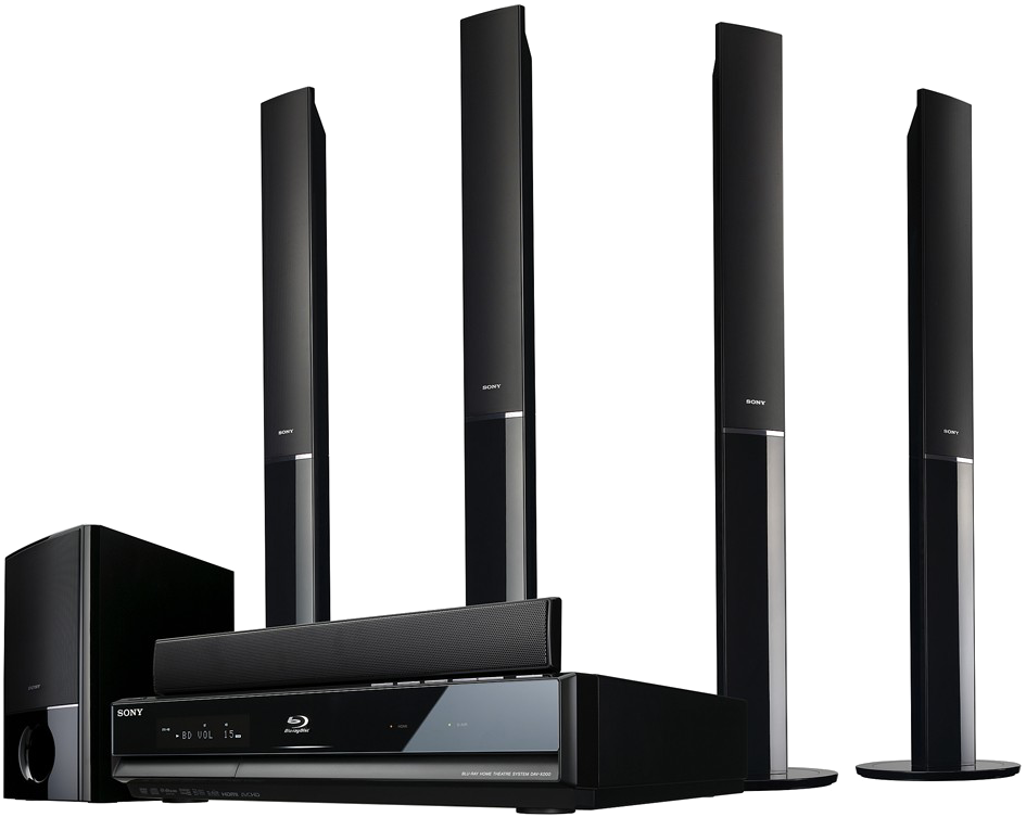 Home Theater System Png Hd - Home Cinema Sony, Transparent Png PNG with transparent background
