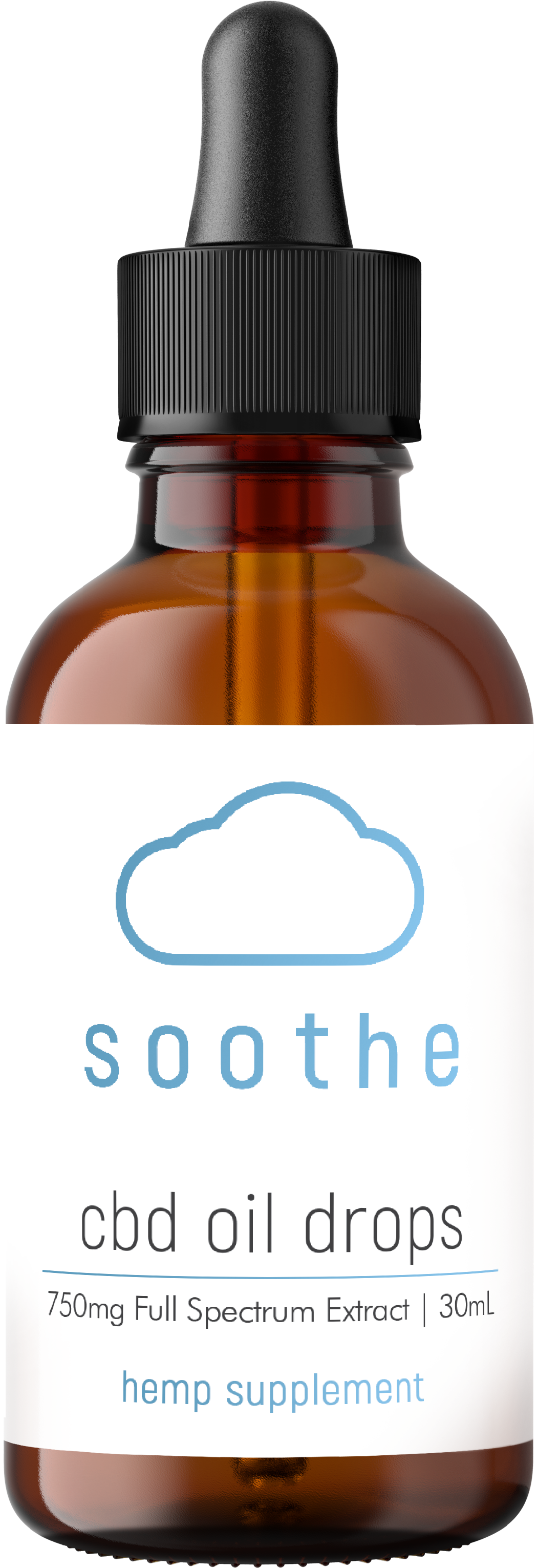 Soothe C B D Oil Drops Bottle