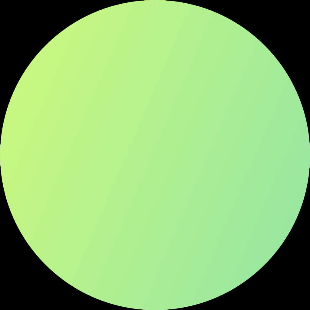 Soothing Green Circle Graphic PNG with transparent background