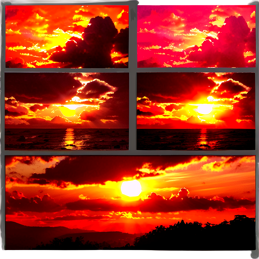 Soothing Radiant Sunset PNG 57 PNG with transparent background